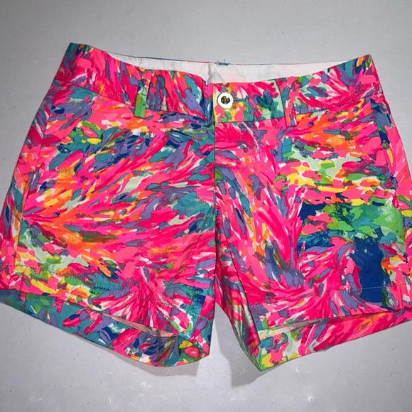 Lilly Pulitzer Callahan Shorts Palm Beach Coral 🦄 - Picture 9 of 15